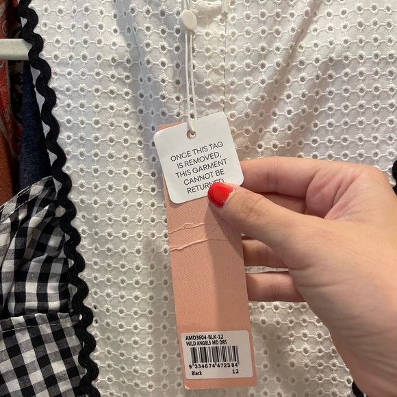 Black and White Gingham Dress - Picture 5 of 7